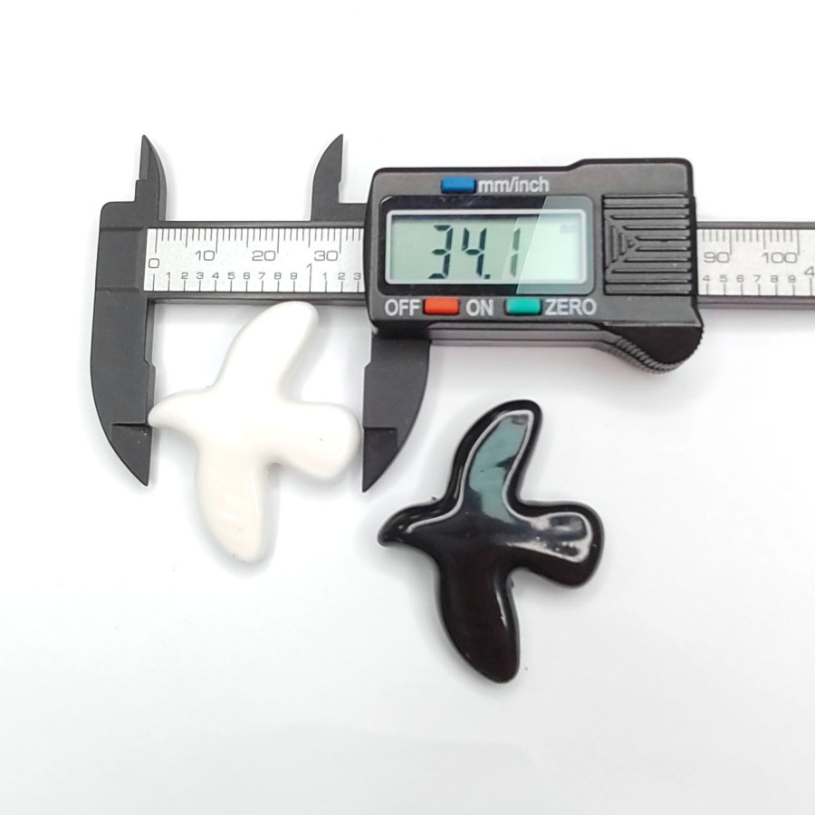 Бусина керамическая Птица 42х34 мм, ШТУКА