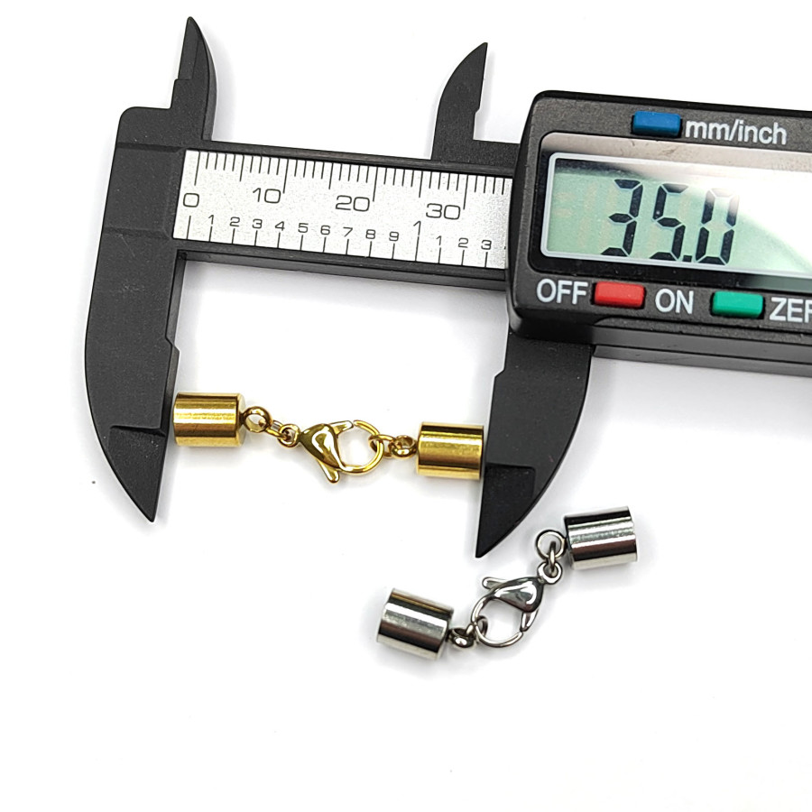 Концевик для шнура диаметром 6 мм, концевик из стали для вклейки, штука