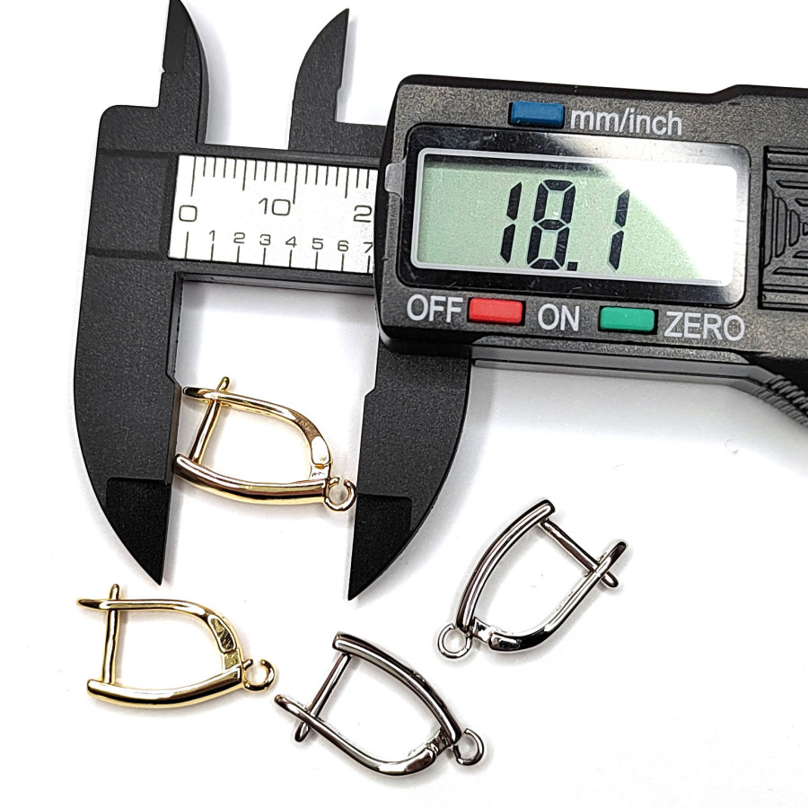 Швензы классические 18х3 мм, основа для серёжек, пара