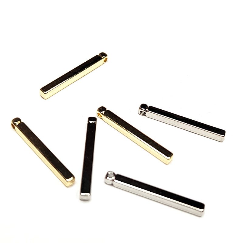 Подвеска палочка 20х2 мм с  гранями, штука