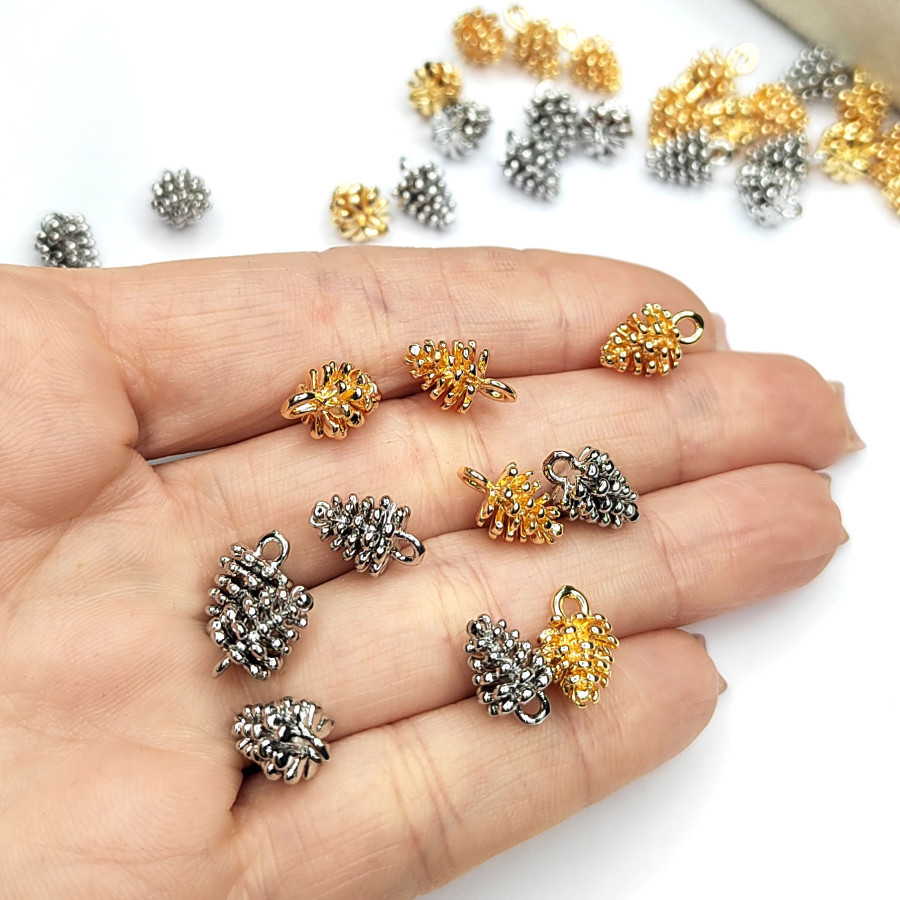 Подвеска Шишка 12х8 мм, ШТУКА