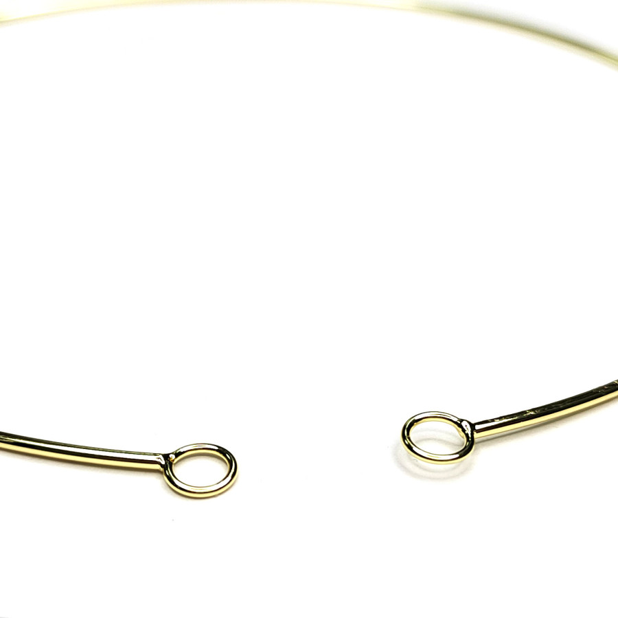 Чокер - основа для колье с петельками 14,5 см, ширина 1 мм