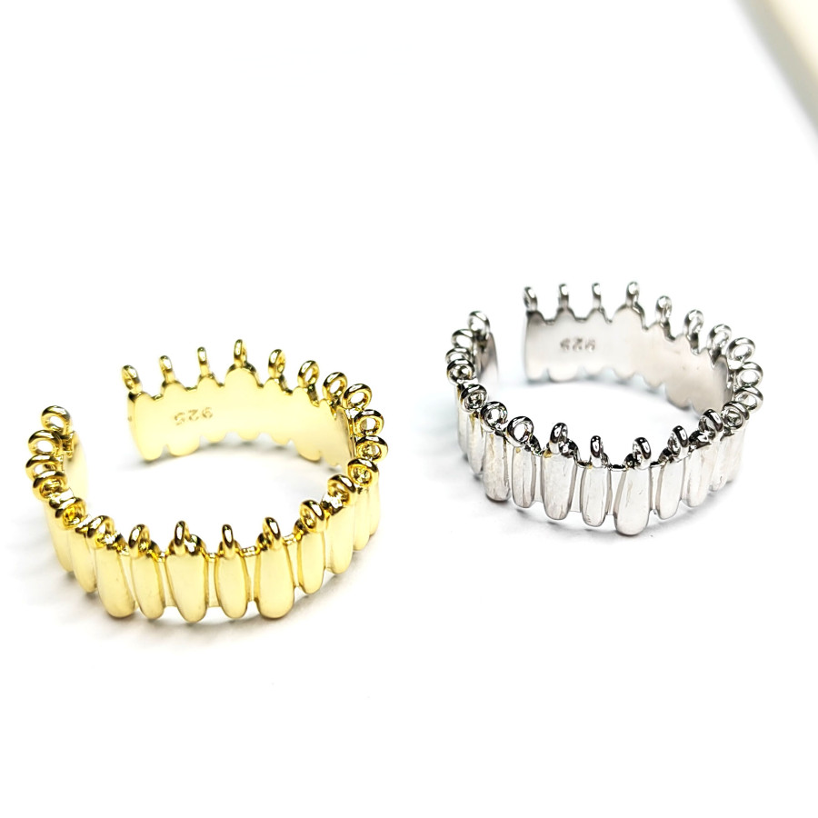 Кольцо-основа шириной 8 мм с петлями для подвесок