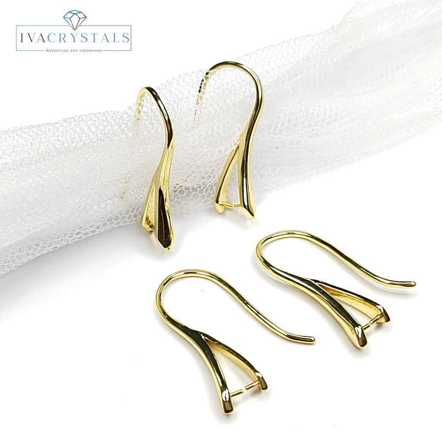 Швензы Крючки - бейлы 25 мм, пара покрытие Позолота