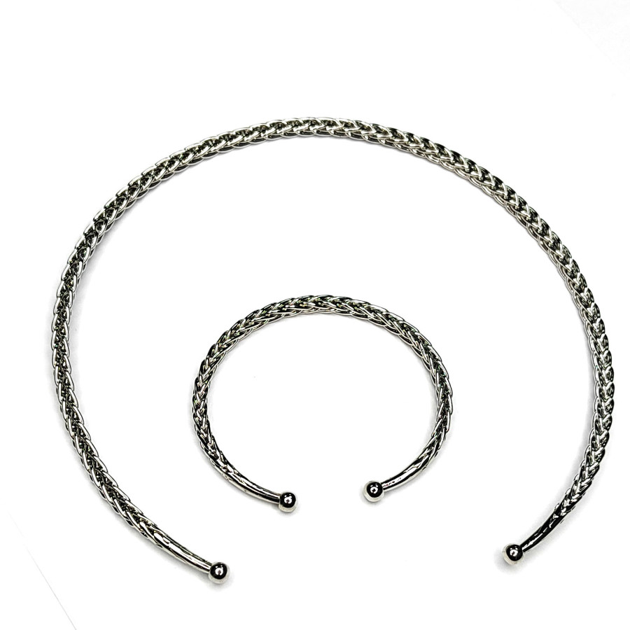 Чокер Плетёный 13,5 см (расширяется), ширина 4,5 мм