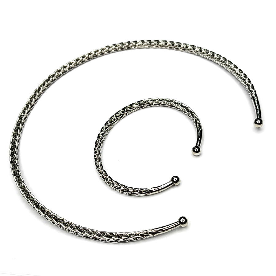 Чокер Плетёный 13,5 см (расширяется), ширина 4,5 мм