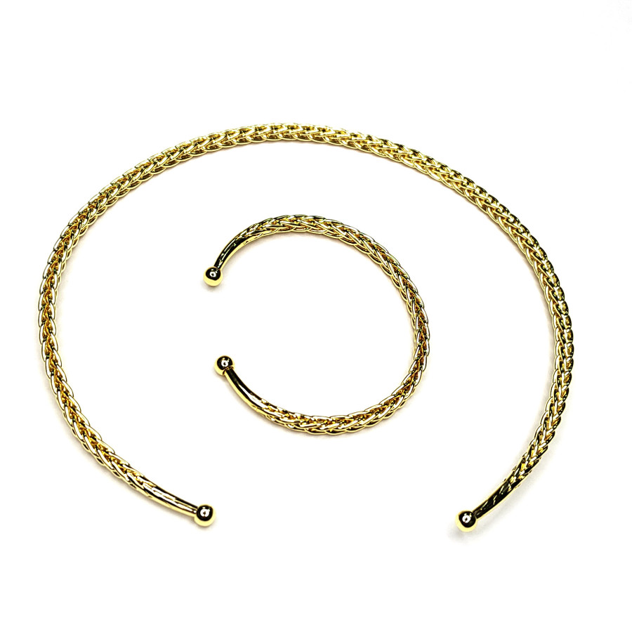 Чокер Плетёный 13,5 см (расширяется), ширина 4,5 мм