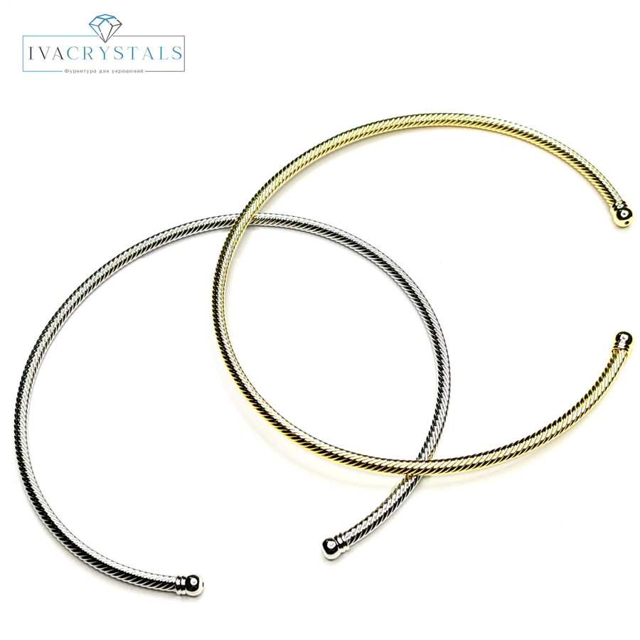 Чокер 13,5 см (расширяется), плетение Шнурок ширина 4 мм