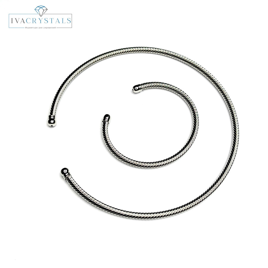 Браслет безразмерный, плетение Шнурок толщина 4 мм