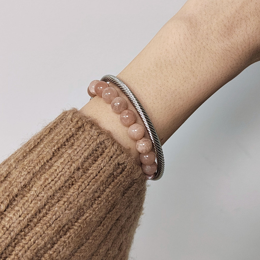 Браслет безразмерный, плетение Шнурок толщина 4 мм