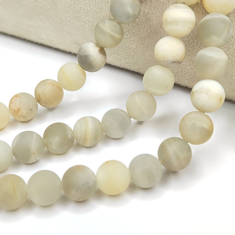 Солнечный камень натуральный Матовый, нить 38 - 39 см