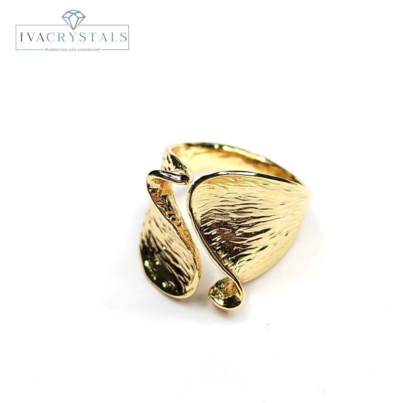 Кольцо широкое текстурное 17 мм, штука