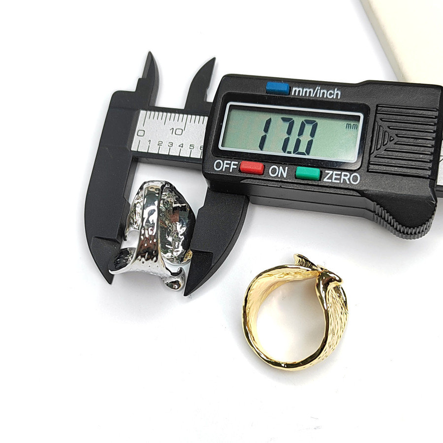 Кольцо широкое текстурное 17 мм, штука