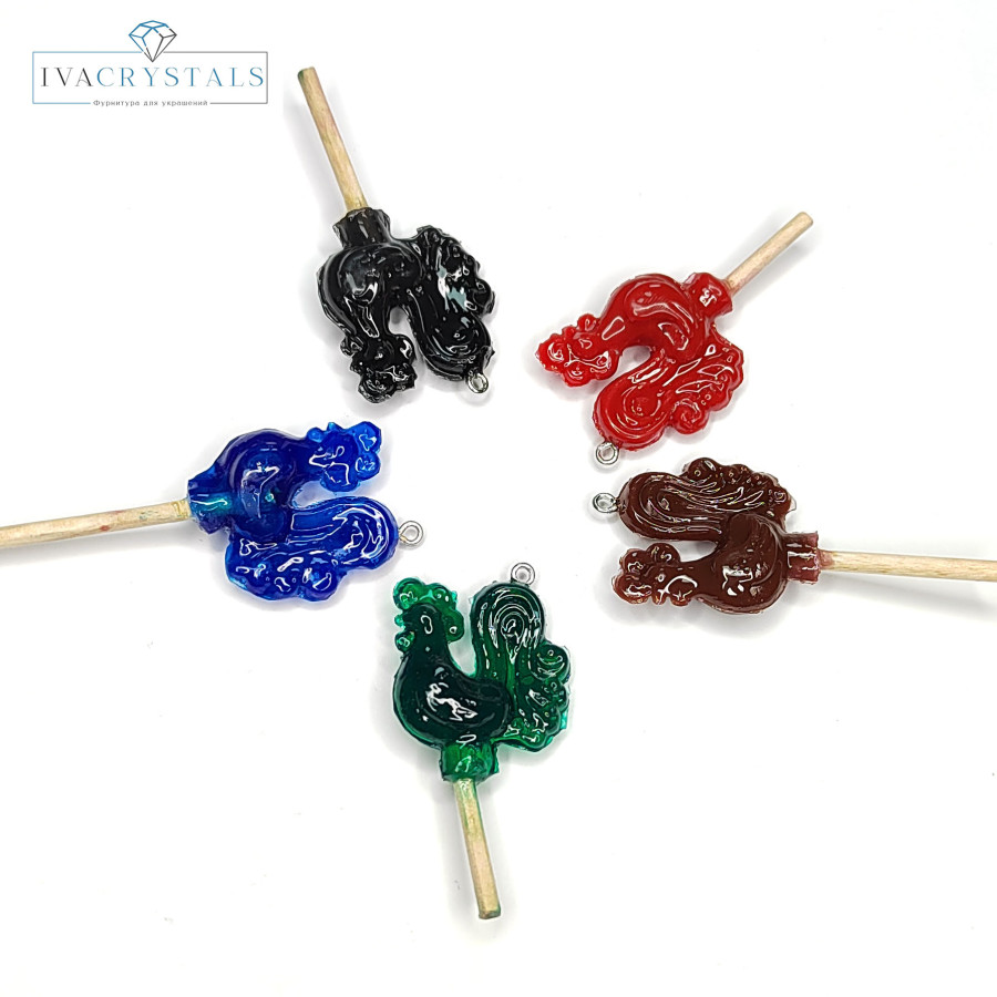 Подвеска Петушок 6 см акрил, штука