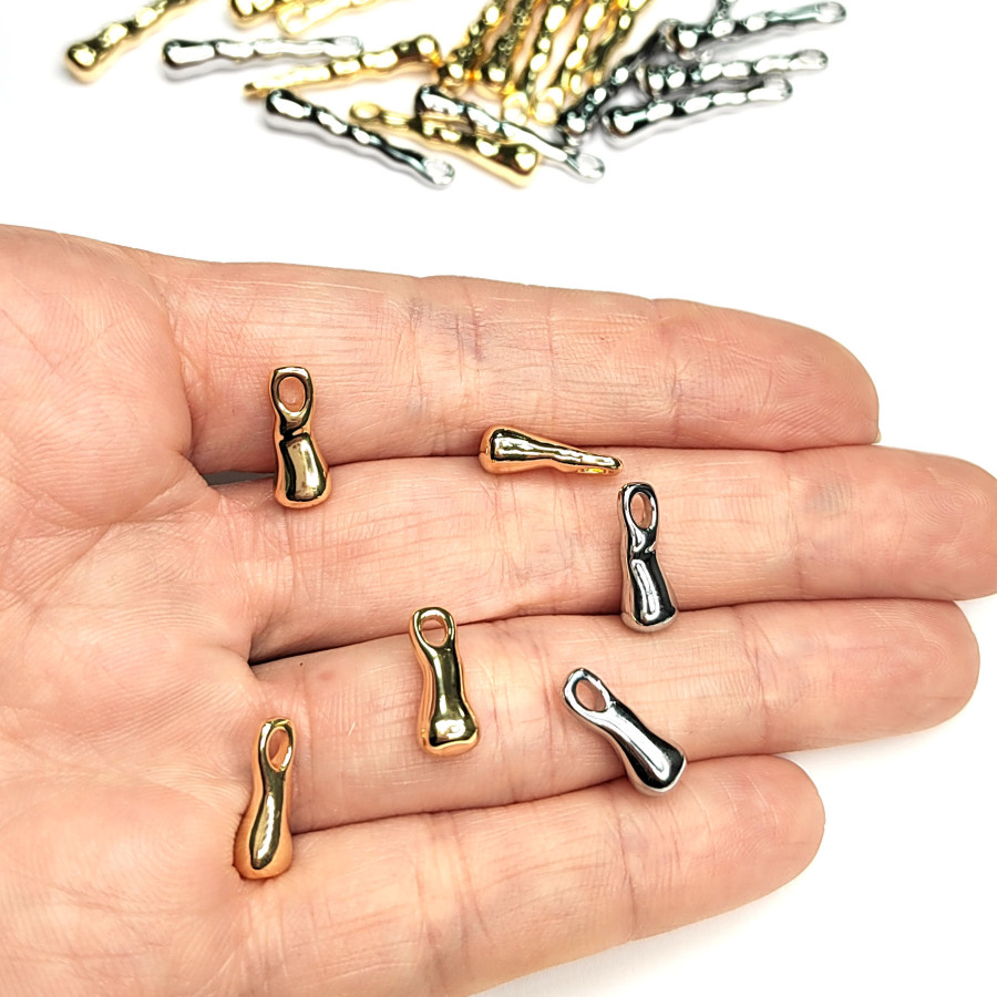 Подвеска палочка волнистая 14 мм, штука