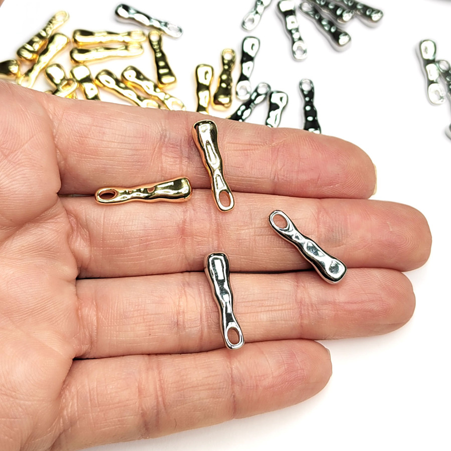 Подвеска палочка волнистая 20 мм, штука