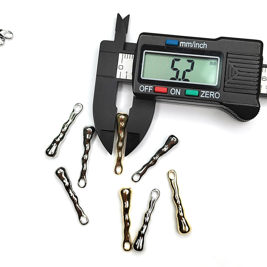 Подвеска палочка волнистая 25 мм, штука