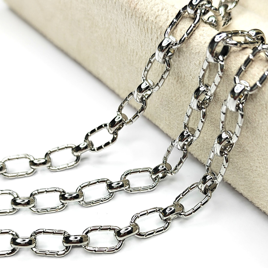 Цепь овальные звенья 10х6,5 мм, 20 см