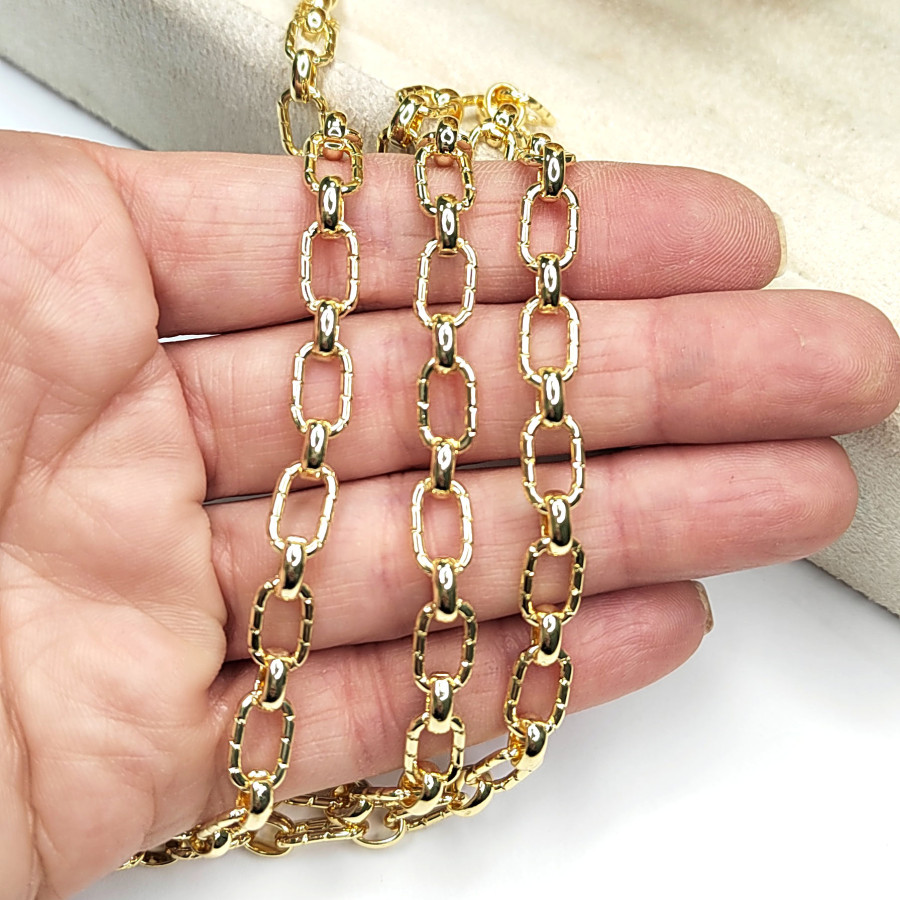 Цепь овальные звенья 10х6,5 мм, 20 см