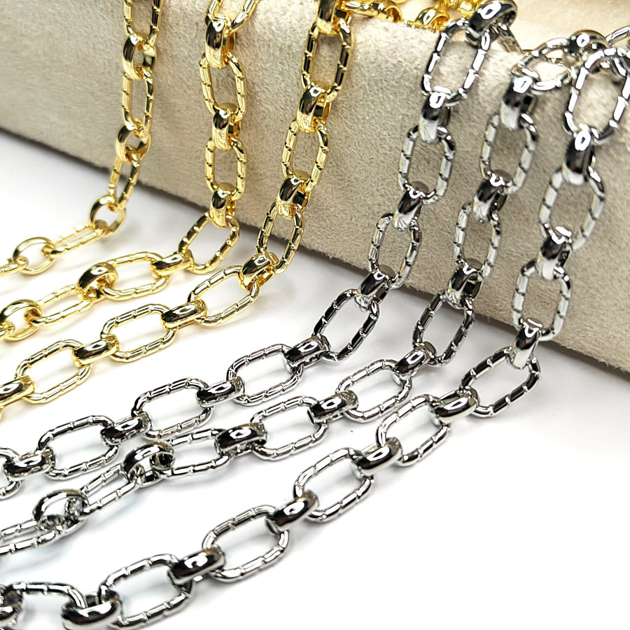 Цепь овальные звенья 10х6,5 мм, 20 см