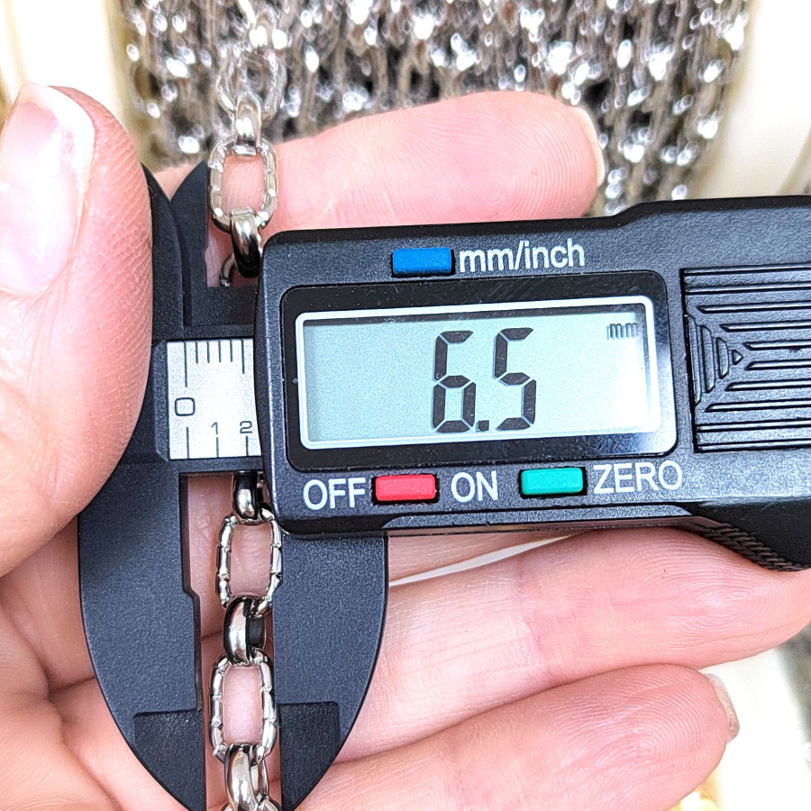 Цепь овальные звенья 10х6,5 мм, 20 см