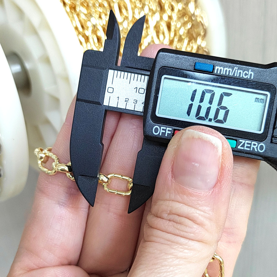 Цепь овальные звенья 10х6,5 мм, 20 см