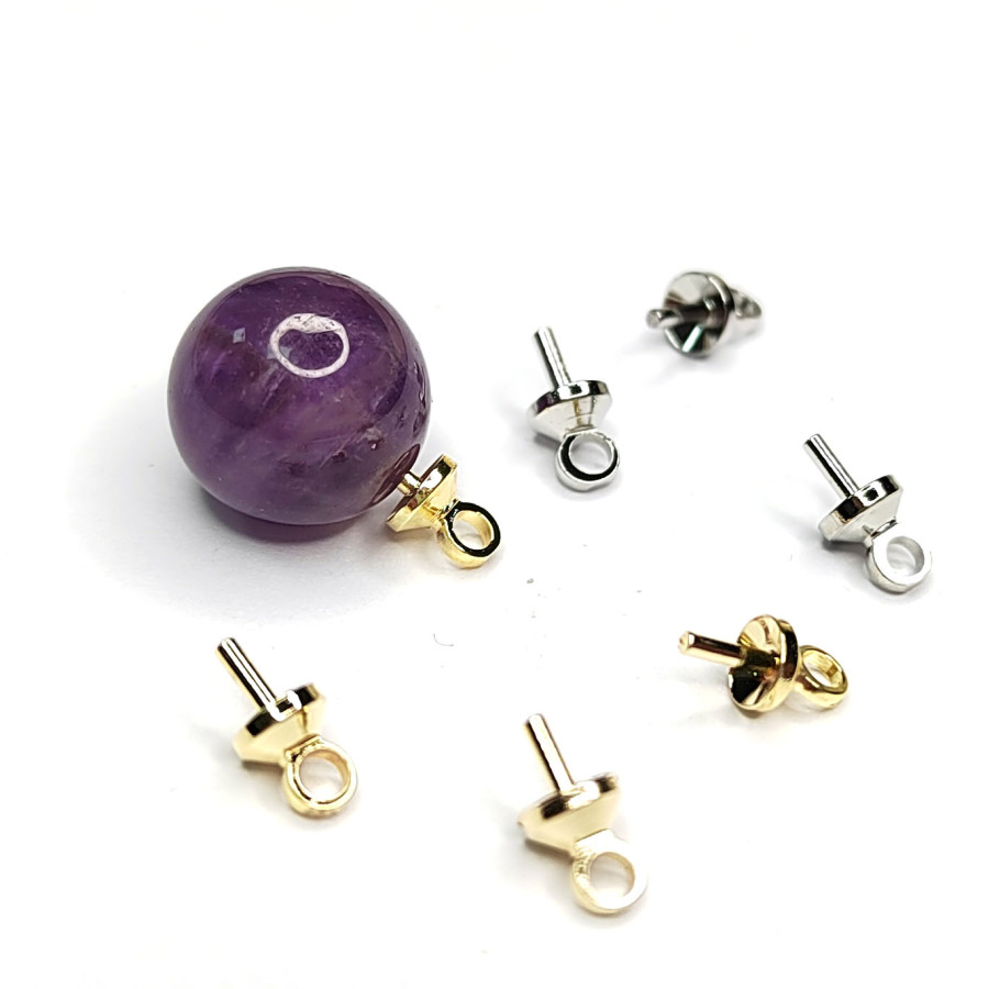 Штифт для вклейки 7 мм, держатель для кулона, штука