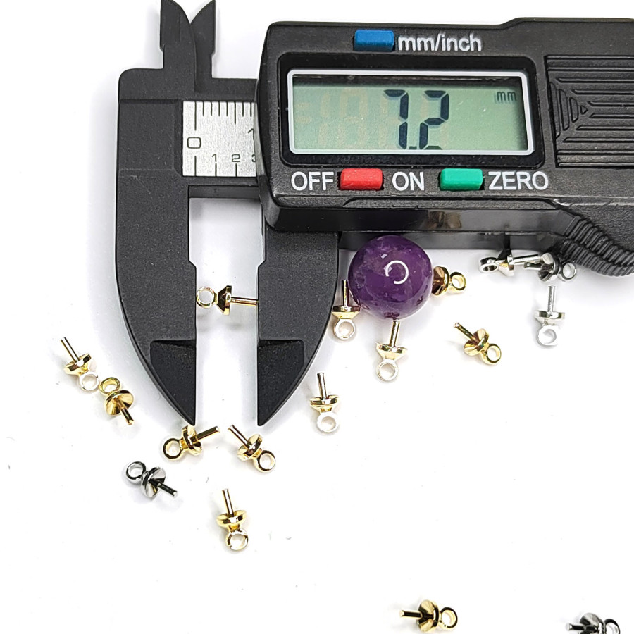 Штифт для вклейки 7 мм, держатель для кулона, штука