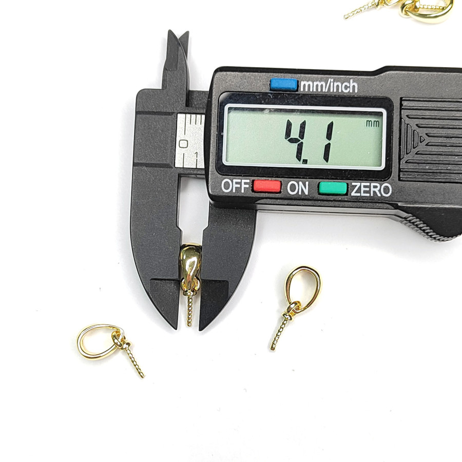 Штифт винтовой для вклейки с бейлом 17 мм, покрытие позолота, штука