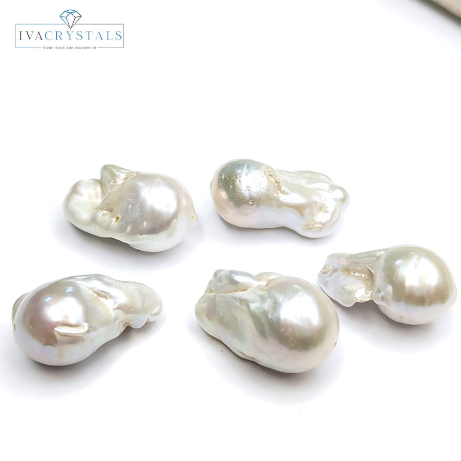 Жемчуг барочный натуральный 20х13 мм культивированный, ШТУКА