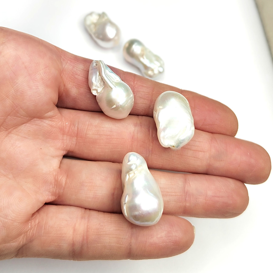 Жемчуг барочный натуральный 20х13 мм культивированный, ШТУКА