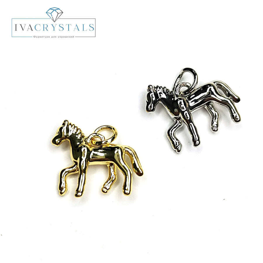 Подвеска Лошадь 16х13 мм, штука