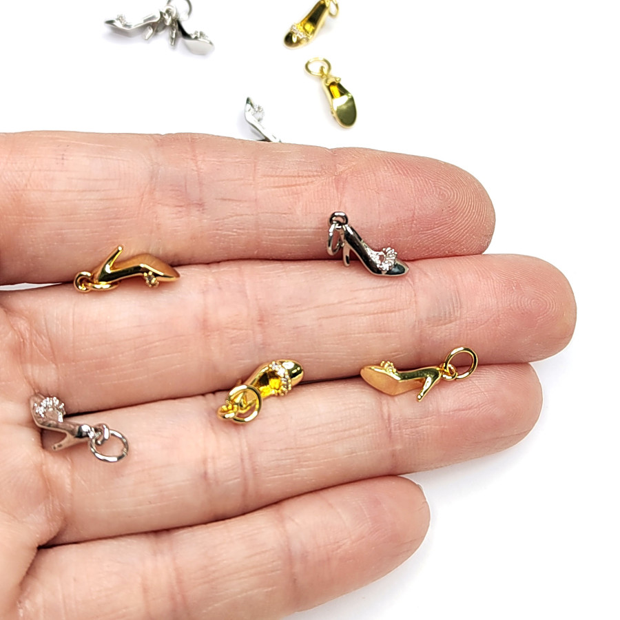 Подвеска Туфелька 13х5 мм, штука