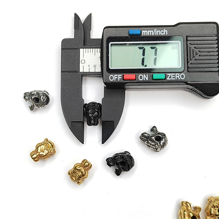 Разделительная бусина Тигр 10 мм, Сталь, штука