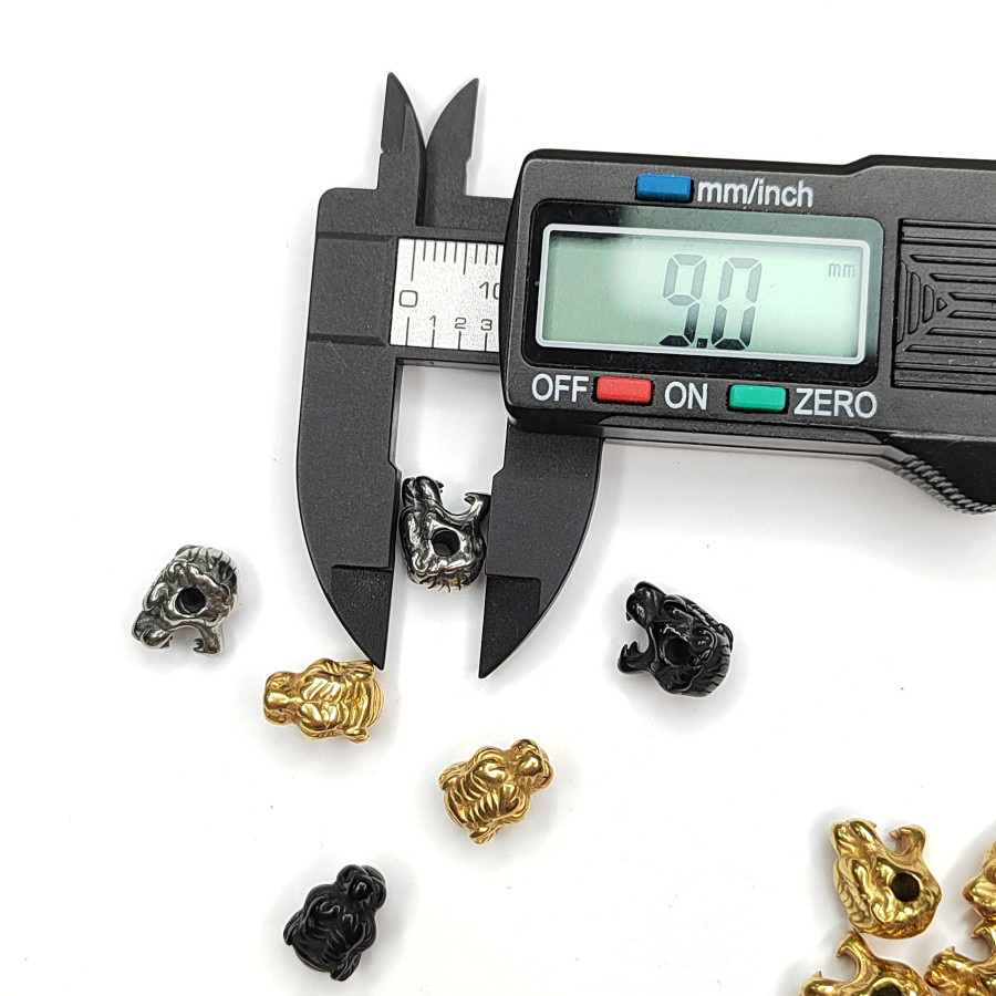 Разделительная бусина Тигр 10 мм, Сталь, штука