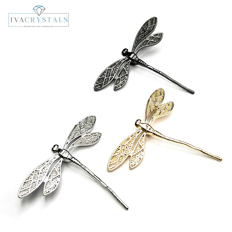 Подвеска Стрекоза 45х38 мм, штука