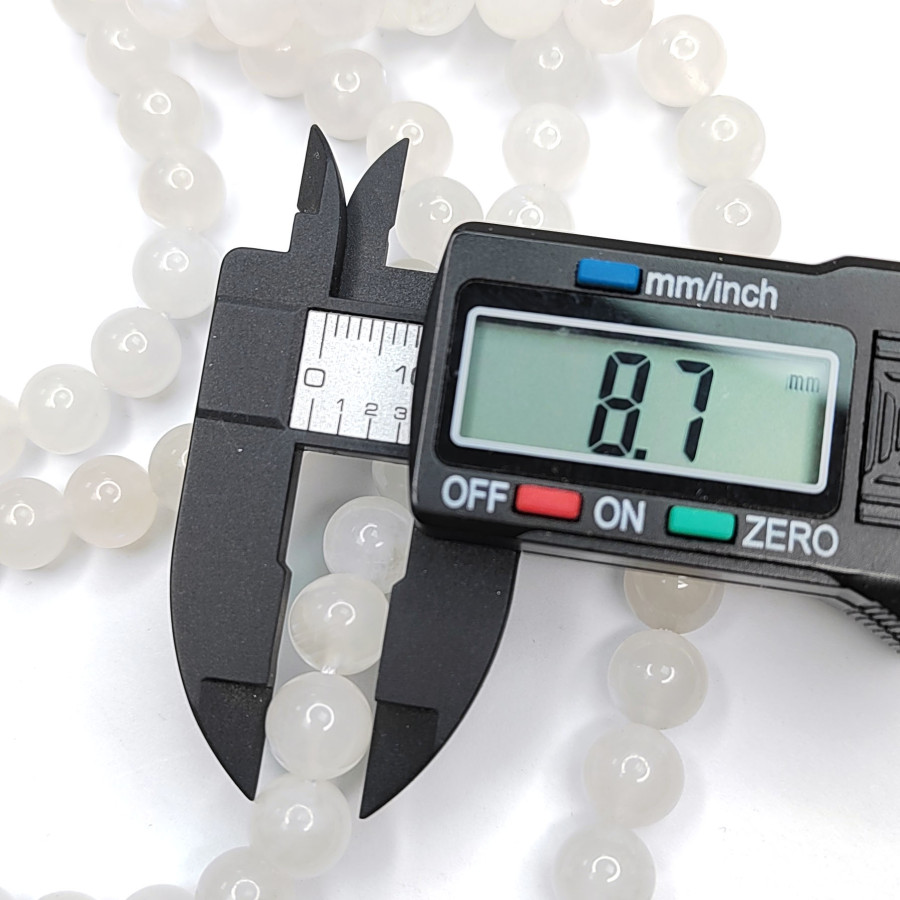 8,7 мм Лунный камень натуральный, нить 39 см