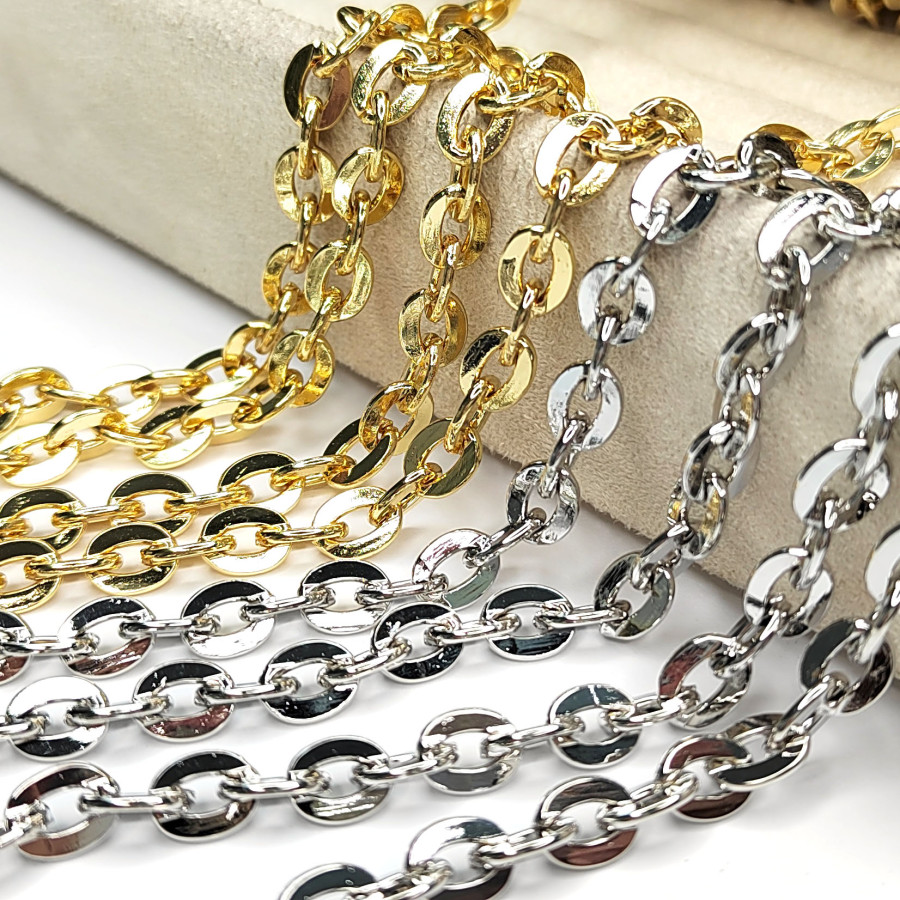 Цепь якорное плетение 8х7 мм, 20 см