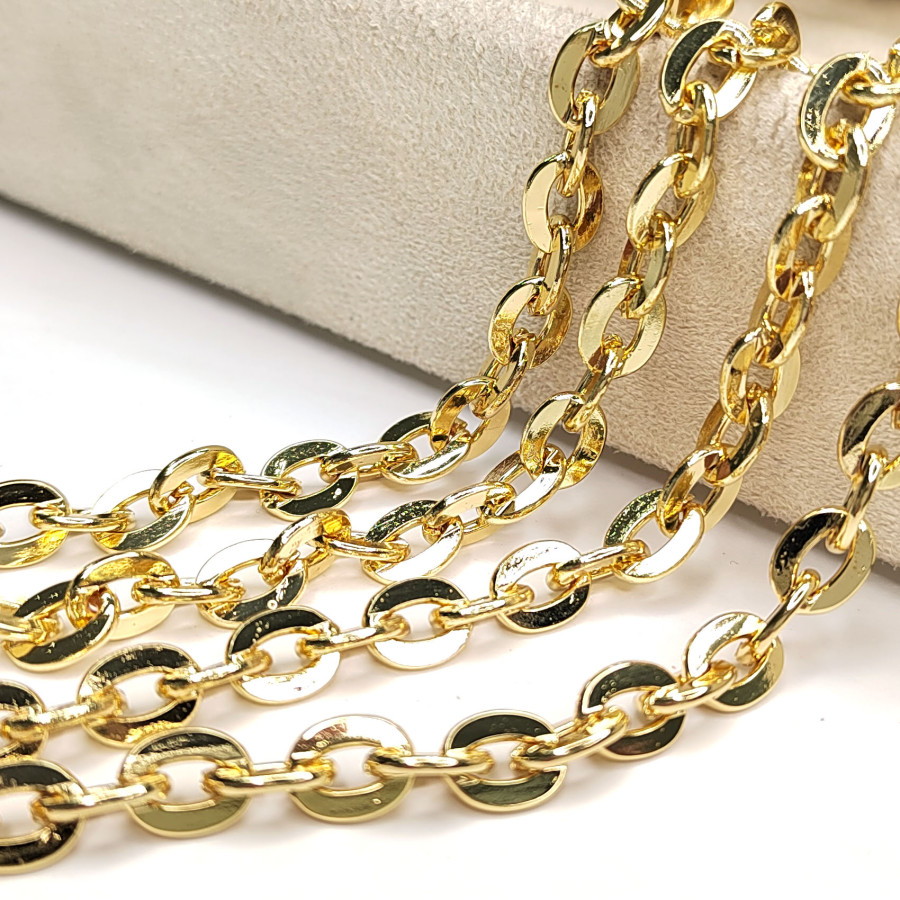 Цепь якорное плетение 8х7 мм, 20 см