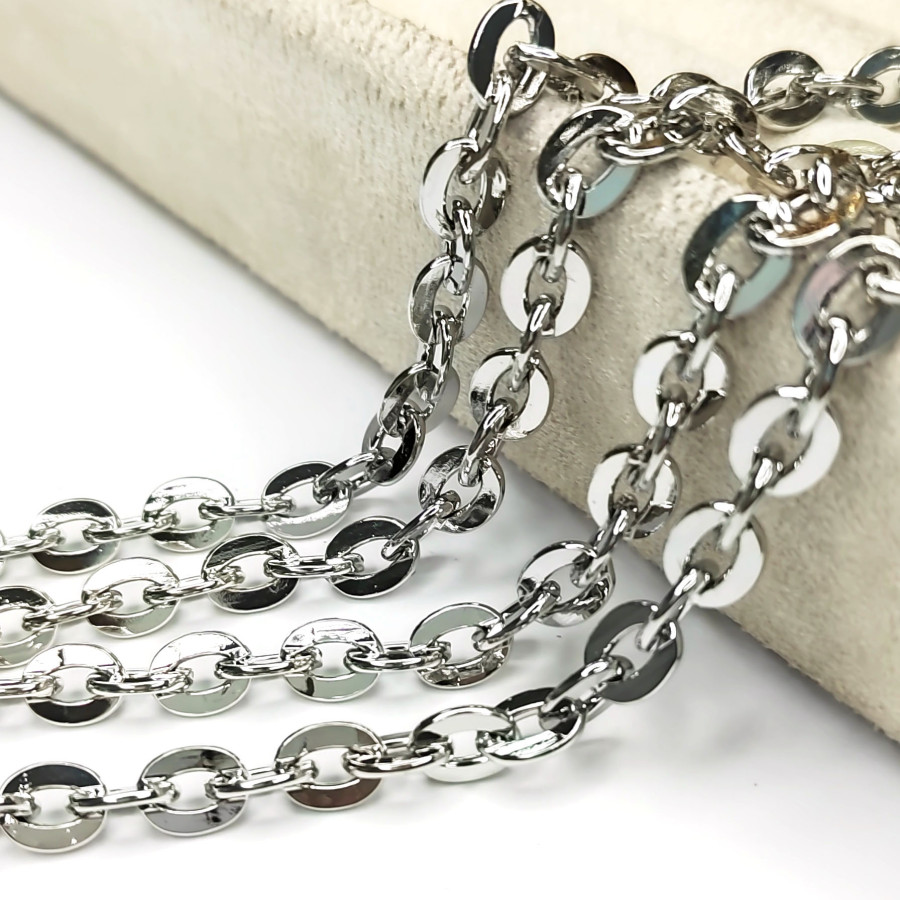 Цепь якорное плетение 8х7 мм, 20 см