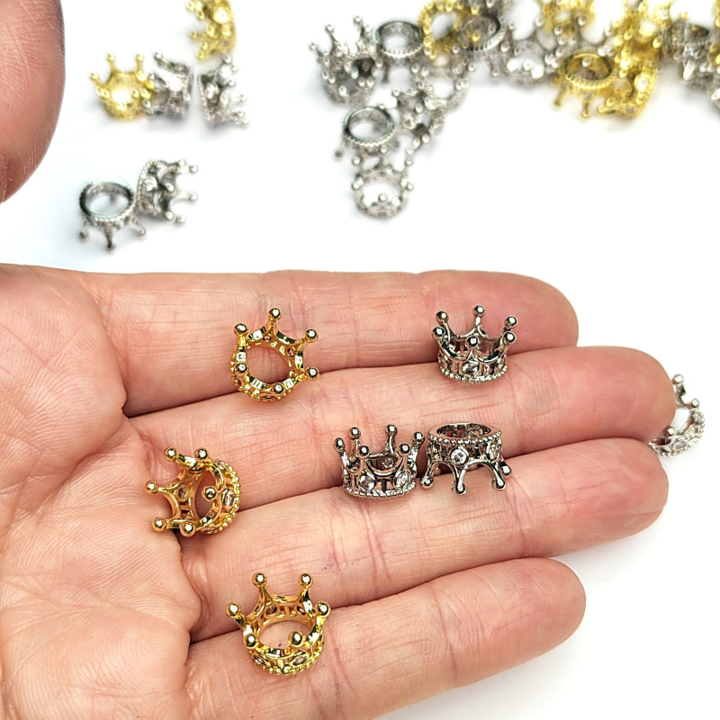 Корона 10х7,5 мм разделительная бусина, штука