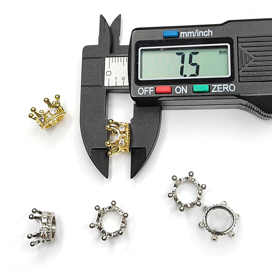 Корона 10х7,5 мм разделительная бусина, штука