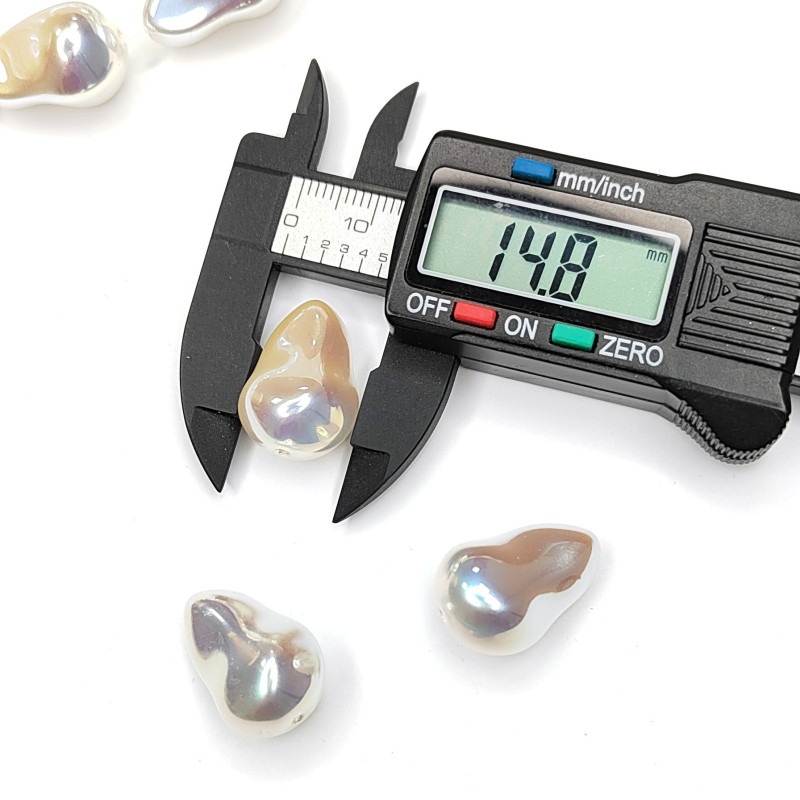 Жемчуг майорка Капля 22х15 мм цвет белый перламутр