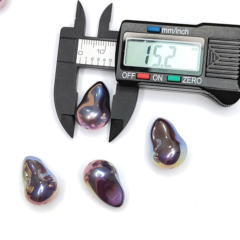 Жемчуг майорка Капля 22х15 мм цвет сиреневый перламутр