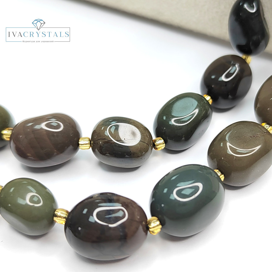 Яшма натуральная, 15х11 мм, штука