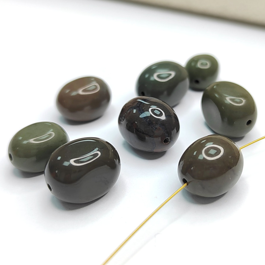 Яшма натуральная, 15х11 мм, штука