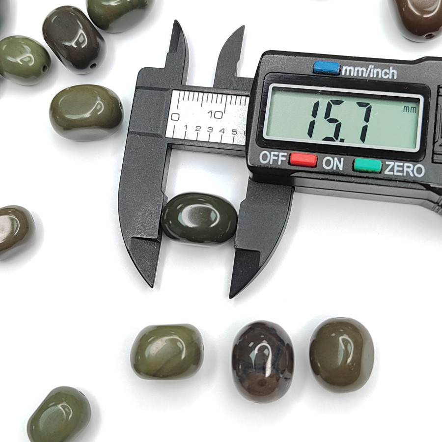 Яшма натуральная, 15х11 мм, штука