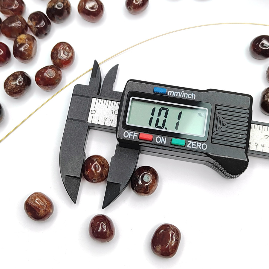 Гранат натуральный камень, галтовка 11х10 мм