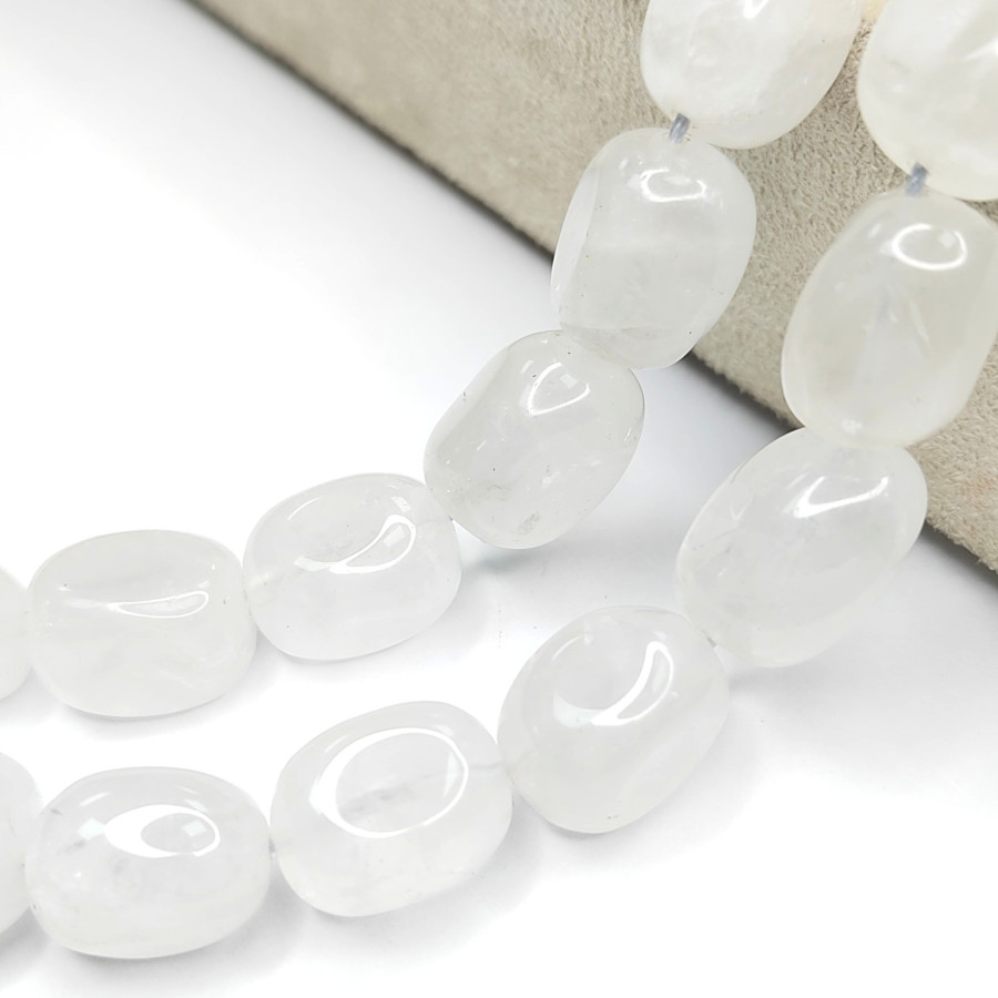 16х12 мм Горный хрусталь натуральный, галтовка