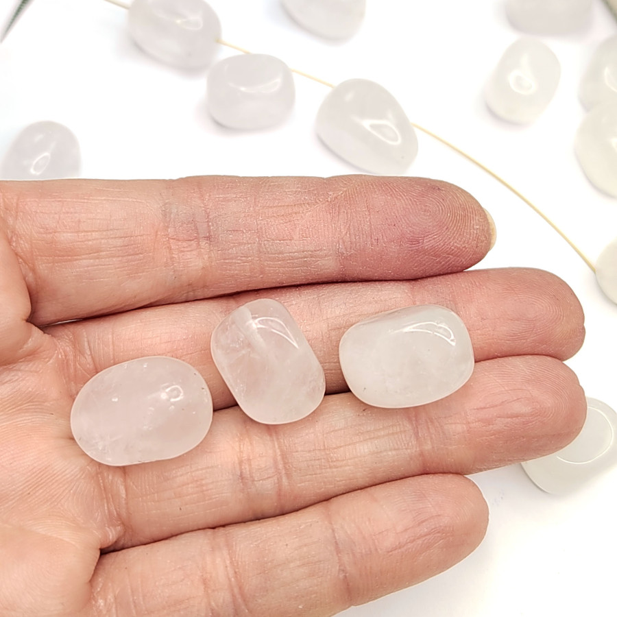 16х12 мм Горный хрусталь натуральный, галтовка